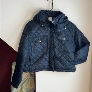 Snobbish Collection Quilted Hooded Jacket - Black XL